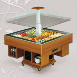 Buffet central avec capot électrique 8 GN 1