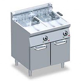 Friteuse profondeur 70 cm, 1 ou 2 cuves 13L, elect/gaz
