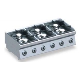 Plaques à feux vifs à poser 3x3500 W + 3x5500 W (profondeur 60 cm) 