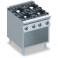 Fourneaux 4 feux sur placard ouvert : 3500 W + 5500 W + 2x7500 W (profondeur 90 cm)