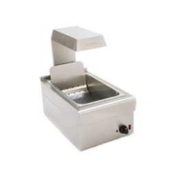 Maintien au chaud frites avec lampe chauffante
